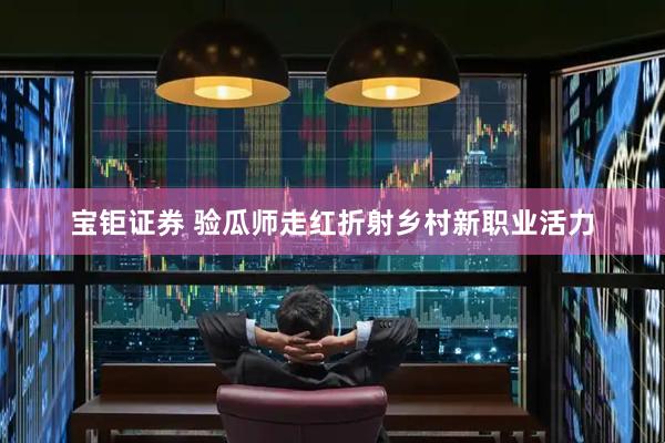 宝钜证券 验瓜师走红折射乡村新职业活力